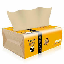 Giấy ăn sợi tre Sipiao không tẩy trắng 175/thùng (27 gói)