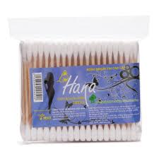 Tăm bông thân gỗ Hana 100 cây- bịch